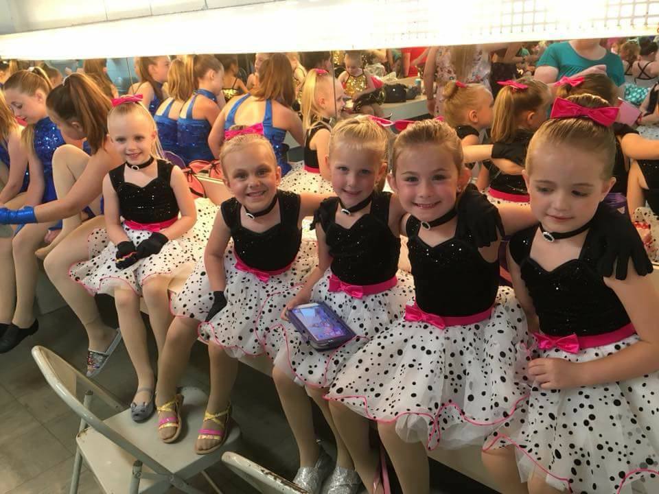 Little dancers waiting to perform